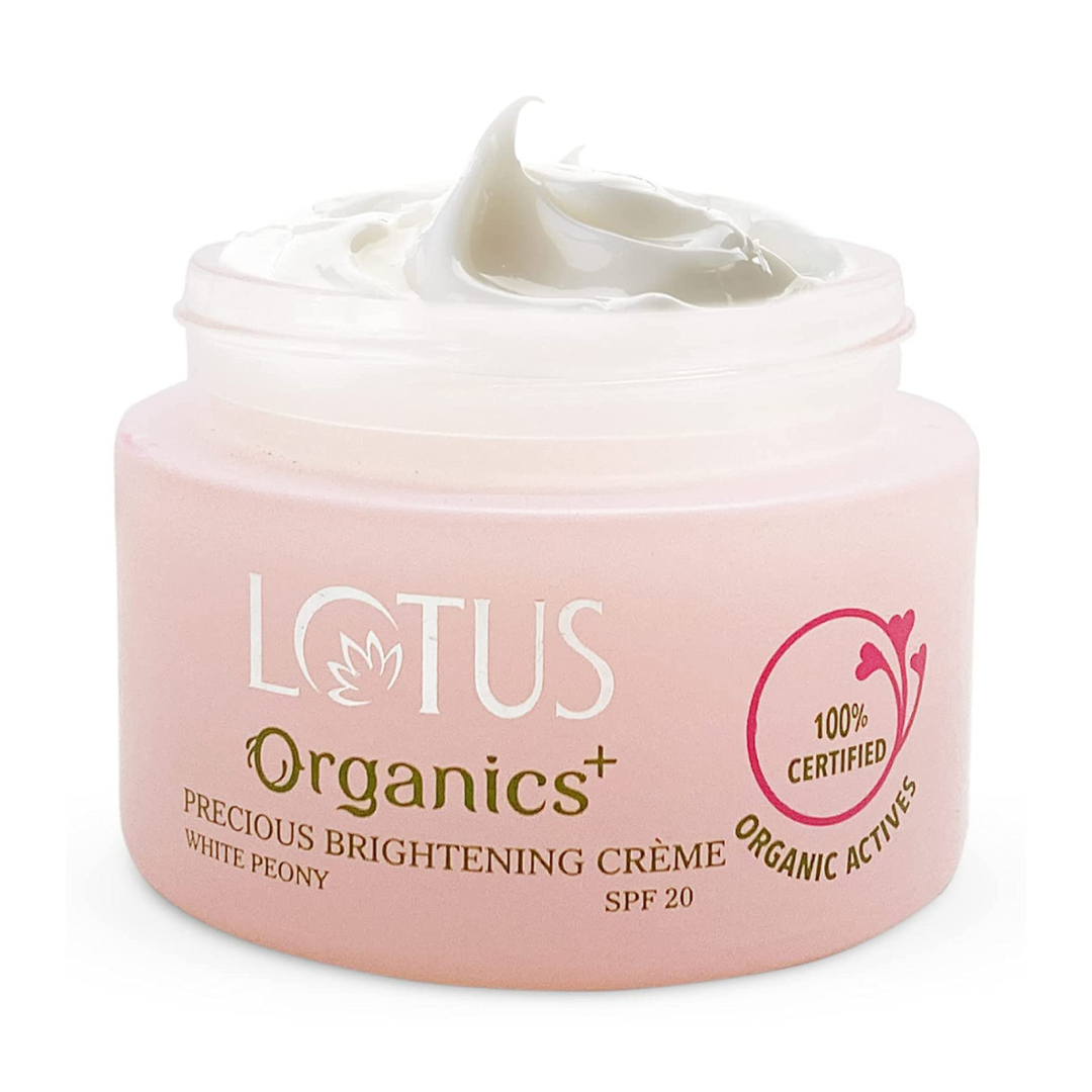 lotus organics+ precious brightening creme spf20 50g