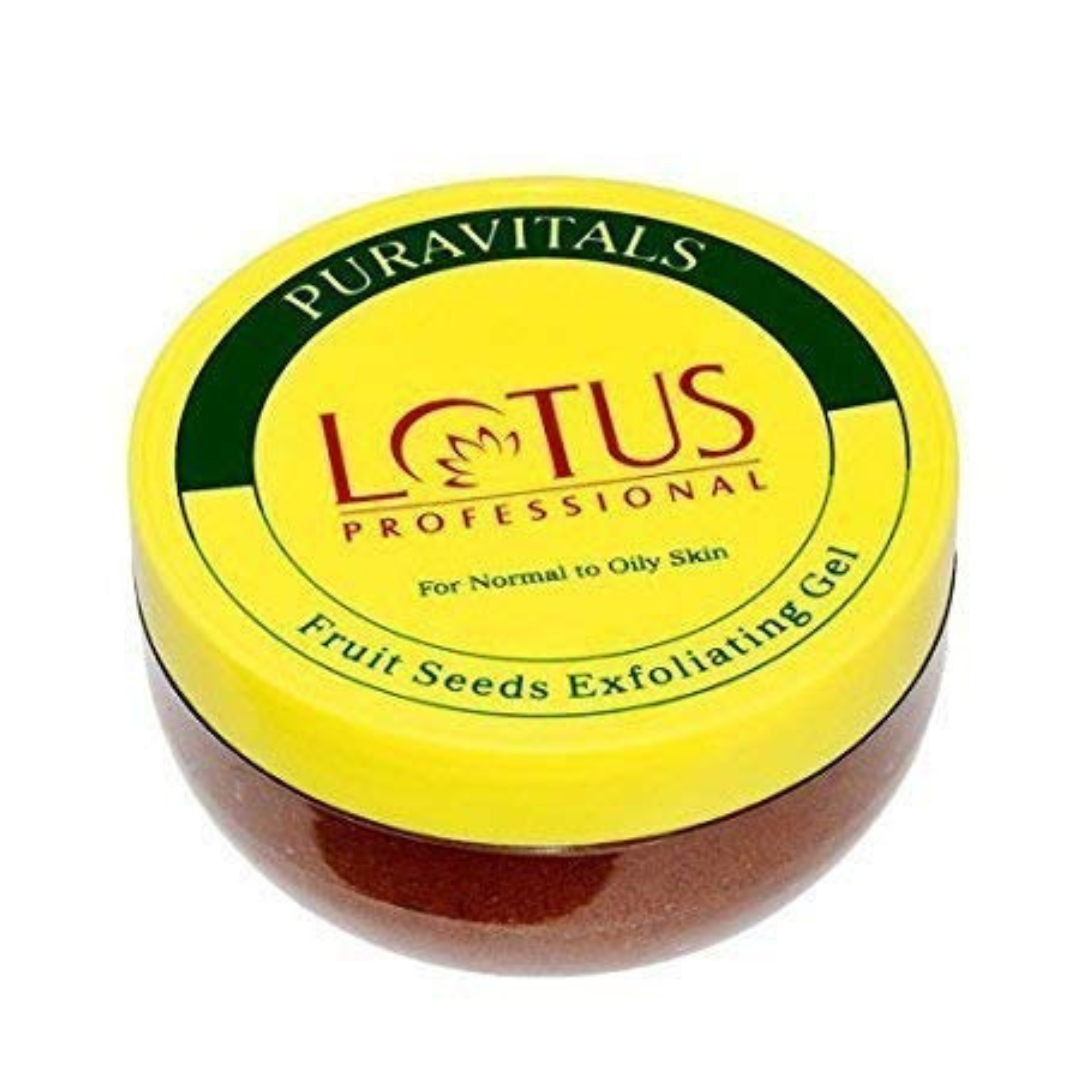 lotus professional puravitals fruit seed exfoliating gel