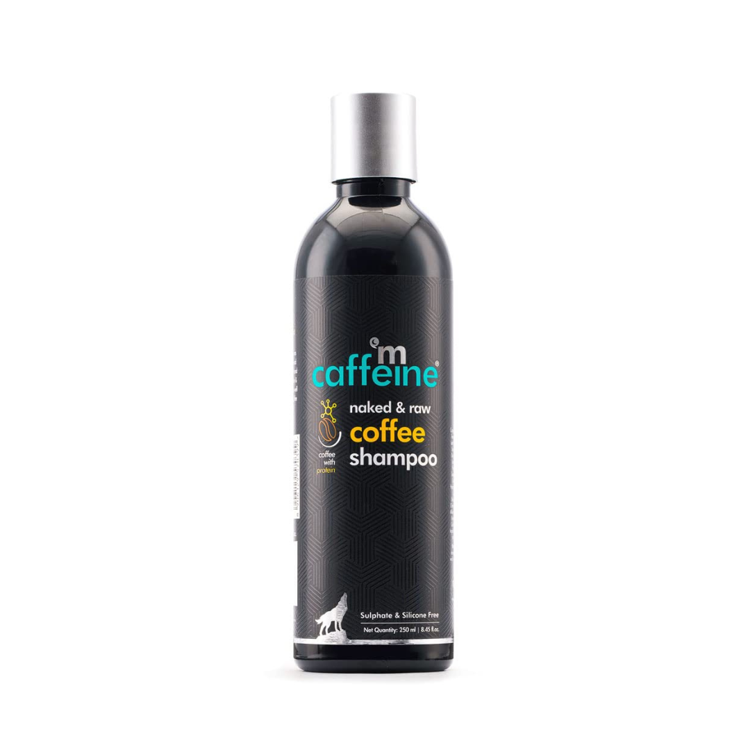 mCaffeine Hair Fall Control Coffee Shampoo (250ml) With Protein and Argan Oil | Deep Cleanses and Nourishes Hair Shafts | Sulphate and Silicone Free