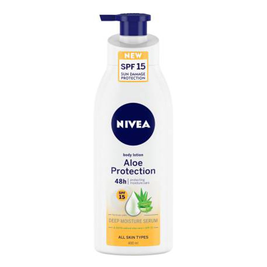 NIVEA Body Lotion Aloe Protection with SPF15 (400ml) - Niram