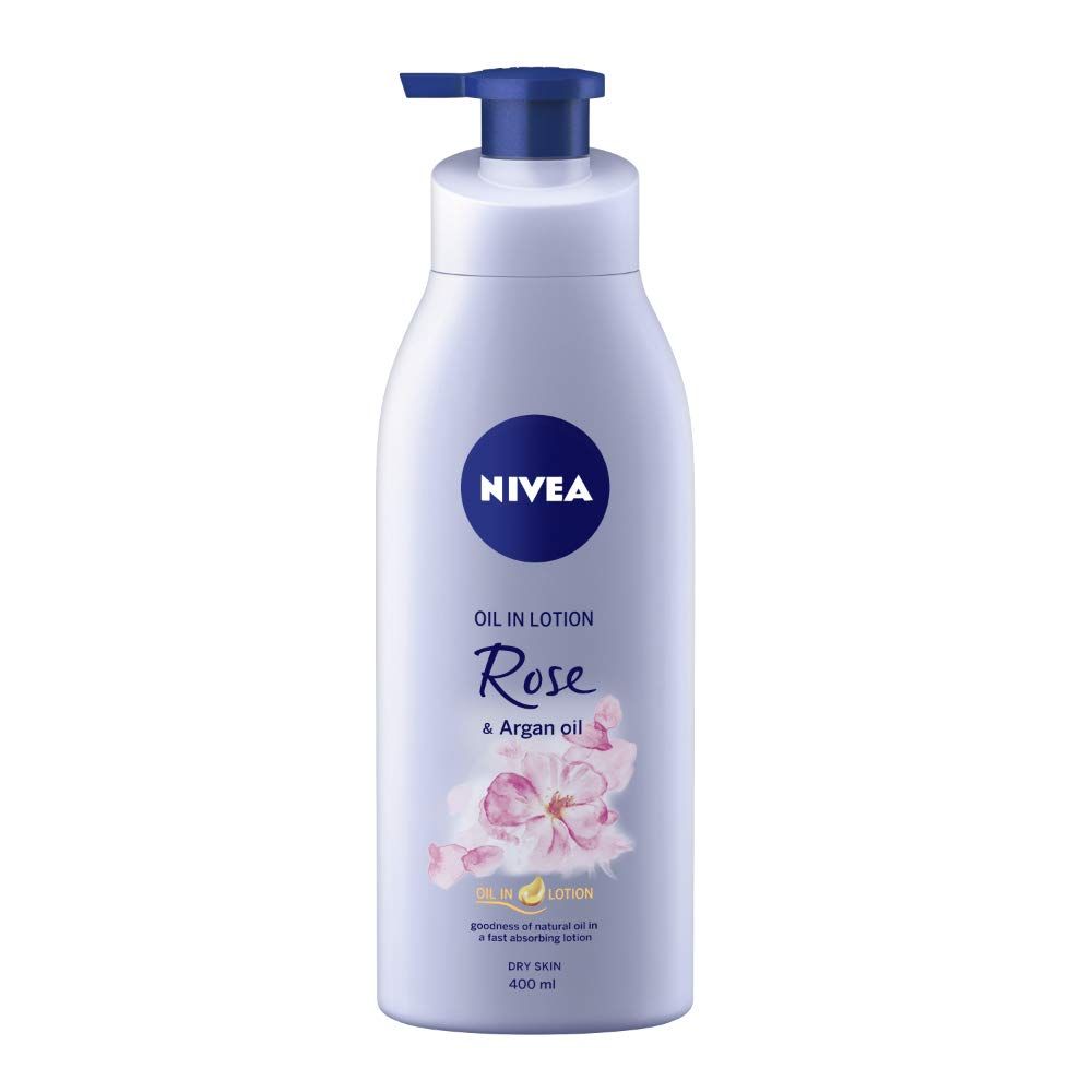 NIVEA Rose & Argan Oil Body Lotion For Dry Skin (400ml) - Niram