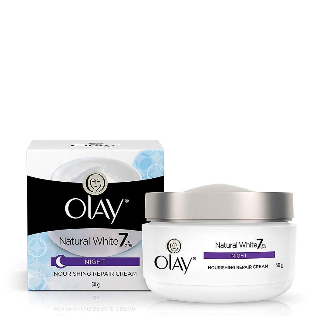 Olay Natural White Night Nourishing Repair Cream (50gm) - Niram