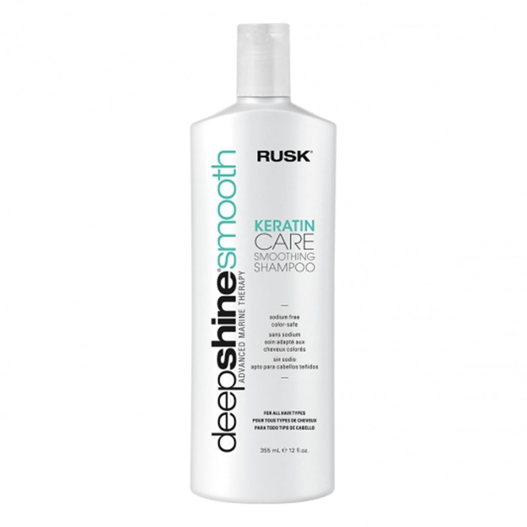 Rusk Deepshine Smooth Keratin Care Smoothing Shampoo (355ml)