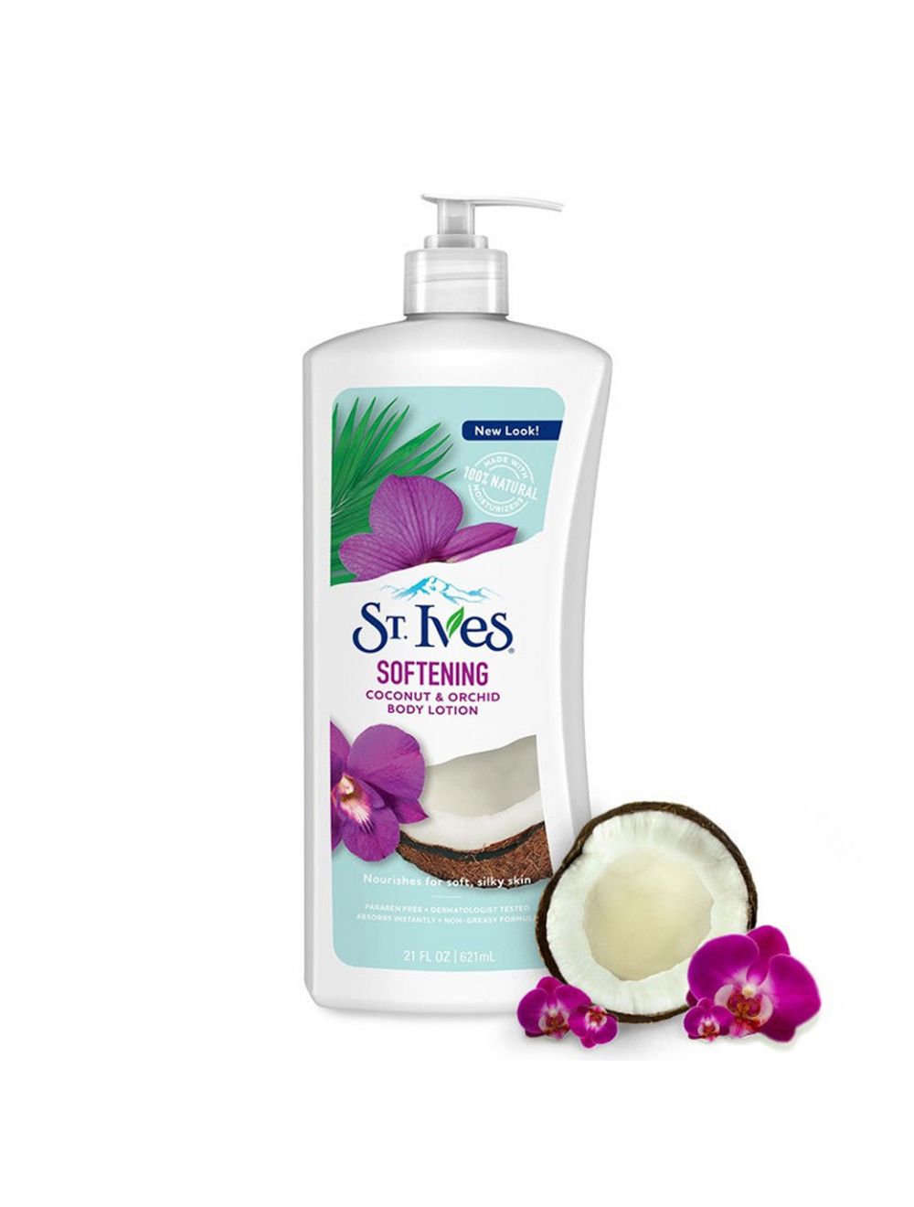 St. Ives Naturally Softening Coconut & Orchid Body Lotion (621ml)