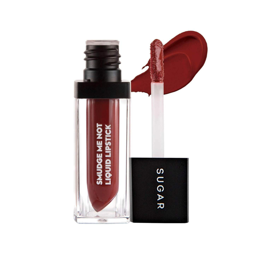 SUGAR Cosmetics | Smudge Me Not | Liquid Lipstick | 28 Trusty Rusty (Rust Red) 4.5 ml