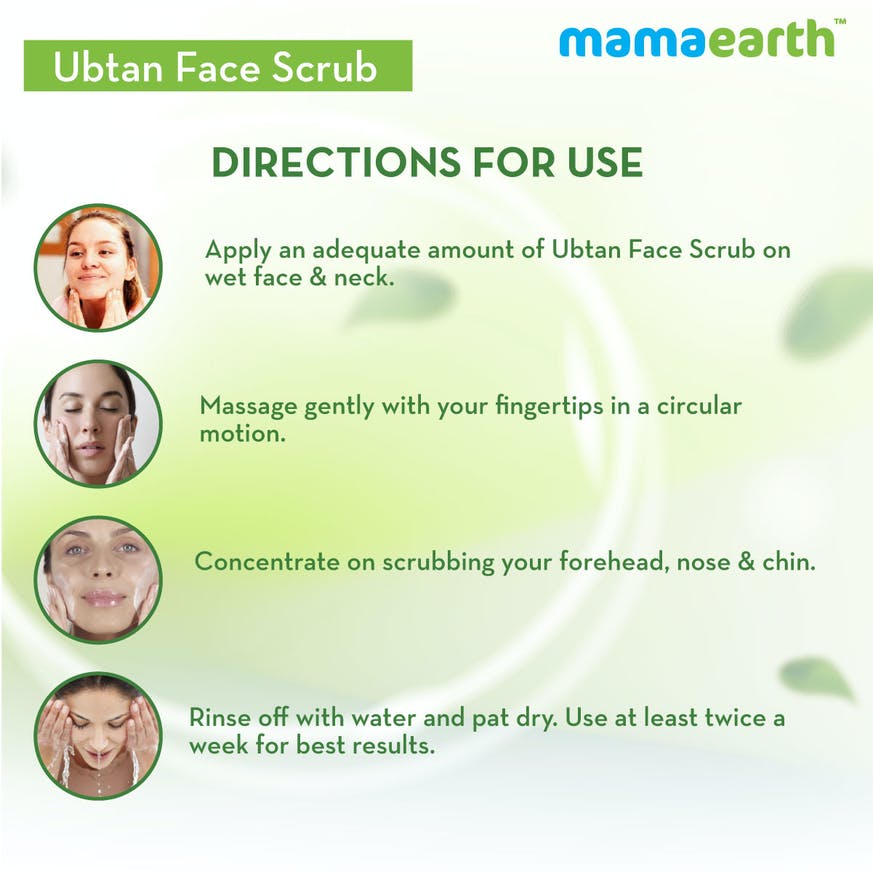 Ubtan Face Scrub with Turmeric & Walnut for Tan Removal - 100g