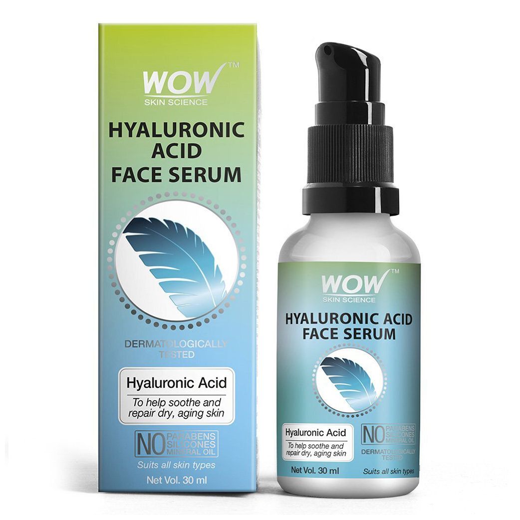 WOW Skin Science Hyaluronic Acid Moisturizing Face Serum - Soothing & Repairing Dry and Aging Skin (30ml)
