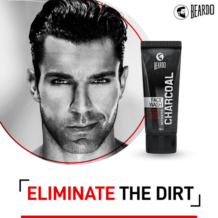 Beardo Activated Charcoal - Acne, Oil & Pollution Control Face Wash (100ml) - Niram